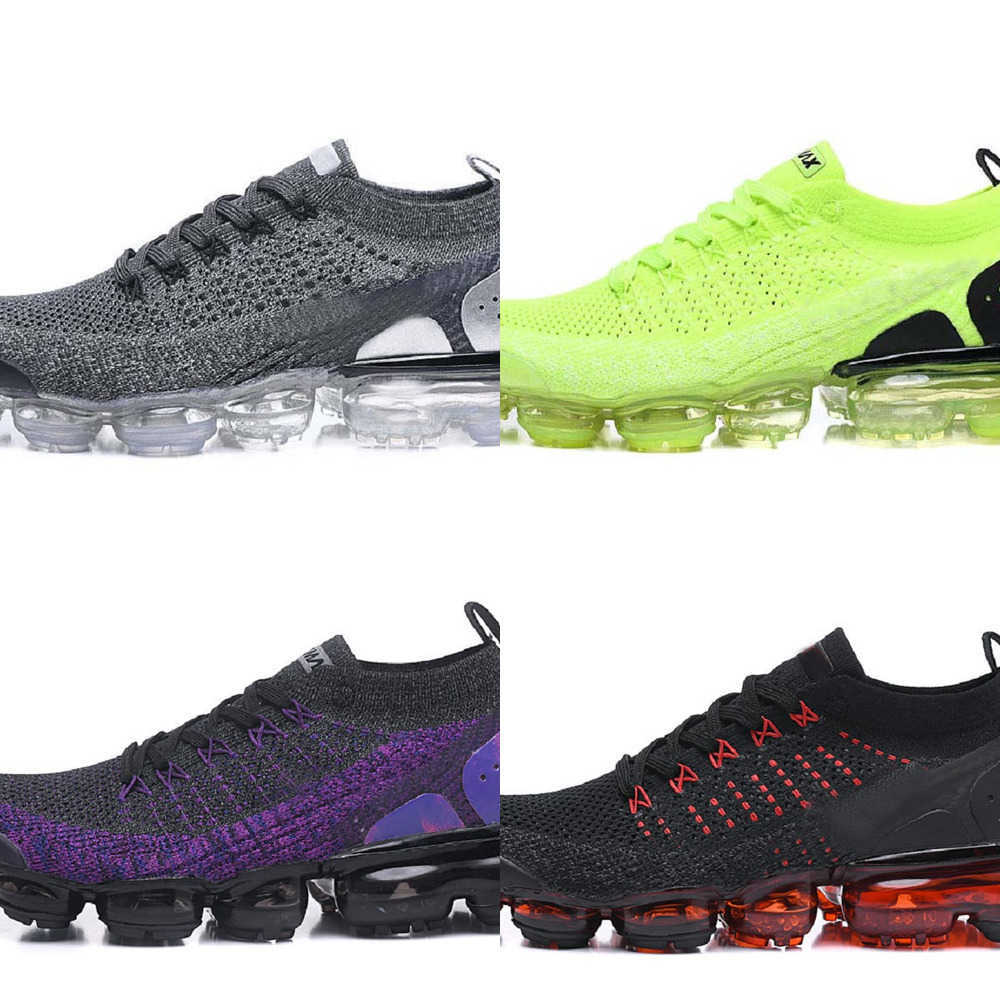 

2023 Vapores Max Running Shoes Air Fly Knit Mens 2.0 3.0 Safari CNY Black Orange Iron Grey Red Cream Blue Oreo Night Purple Volt Women, A-m038