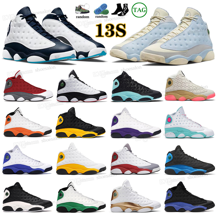 

2023 Jumpman Men Basketball Shoes 13s French Blue Del Sol Obsidian Black Cat Hyper Royal Bred solefly Starfish Cap and Gown 13 trainers sports sneakers, 22