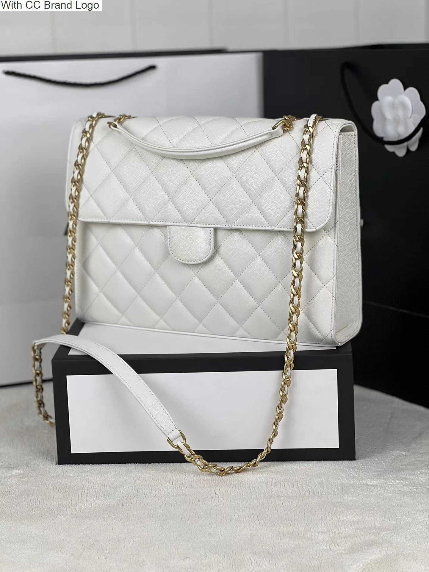 

CC Cross Body Women Bags LOULOU Handbag Jumbo Large Shape Flap Chain Shoulder Bags Luxury Designers Womens Lady Clutch Messenger Crossbody Purse Shopping Tote, Black