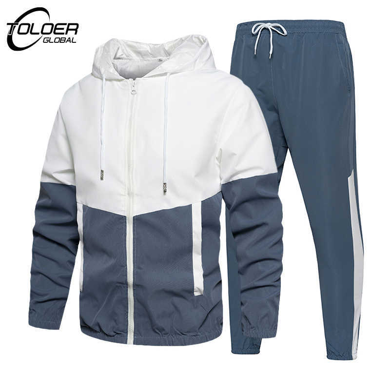 

Men's Tracksuits Men's 2023 New Hiphop Set Suits Sweatsuit Patchwork Tracksuits Male Spring Autumn Zipper Pockets Outwear JacketPants Sets 5XL Z0224, Cc416green