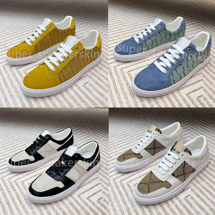 

Mens Sneaker Designer Shoes Classic Casual Shoes White Stripe Splicing Sneakers Chaussures Vintage Trainers With box Size 38-45