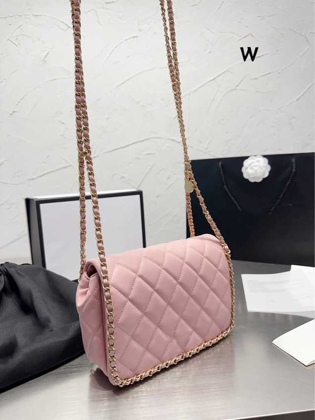 

2023 High Quality Women Bags small gold chain messenger women's shoulder bag trend 70%off Factory Handbags, White5