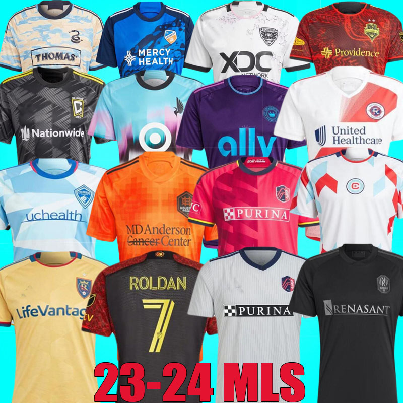 

MLS St. L ouis City SOCCER JERSEYS 2023 2024 Seattle Sounders LAFX st Louis''RED' SC D.C. United Kansas FC Cincinnati Colorado Vancouver 23 24 LAFC Chicago football shirtS, Orlando city