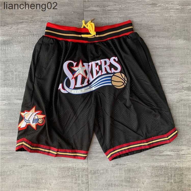 

Men's Shorts Philadelphia''76ers''men Throwback Basketball Shorts pocketMHI4 W0225, Color
