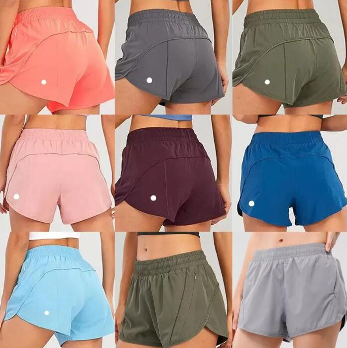 

Women's Shorts LU Brand Womens Yoga Outfits High Waist Shorts Exercise Short Pants Fitness Wear Girls Running Elastic Adult Pants Sportswear, White