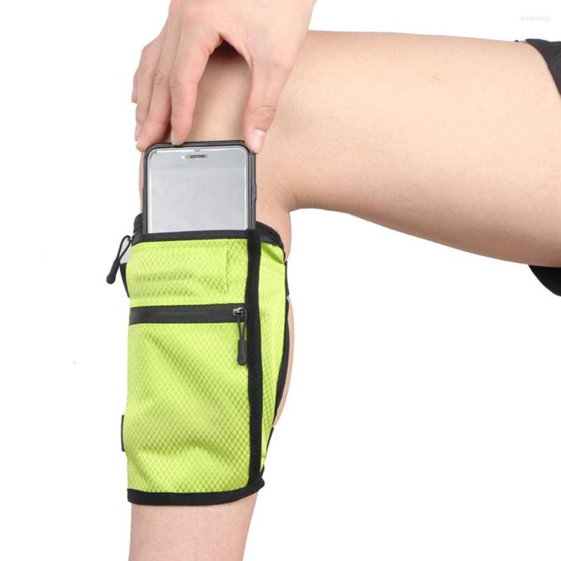 

Outdoor Bags Waterproof Card Money Wallet Breathable Shockproof Running Sports Case Anti Slip Elastic Strap Multifunctional Fitness, Black color