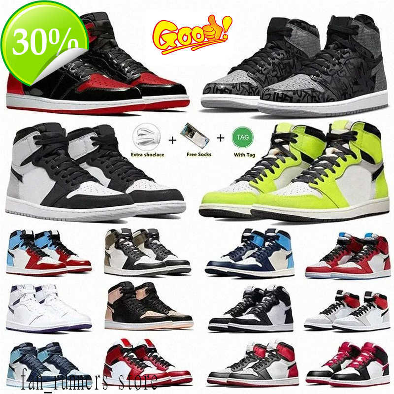 

Basketball Shoes Jumpman 1 Rebellionaire 1s Mens shoes Visionaire Bred Patent Grey Fog fragment University Blue Hype Royal Dark Designer, 11