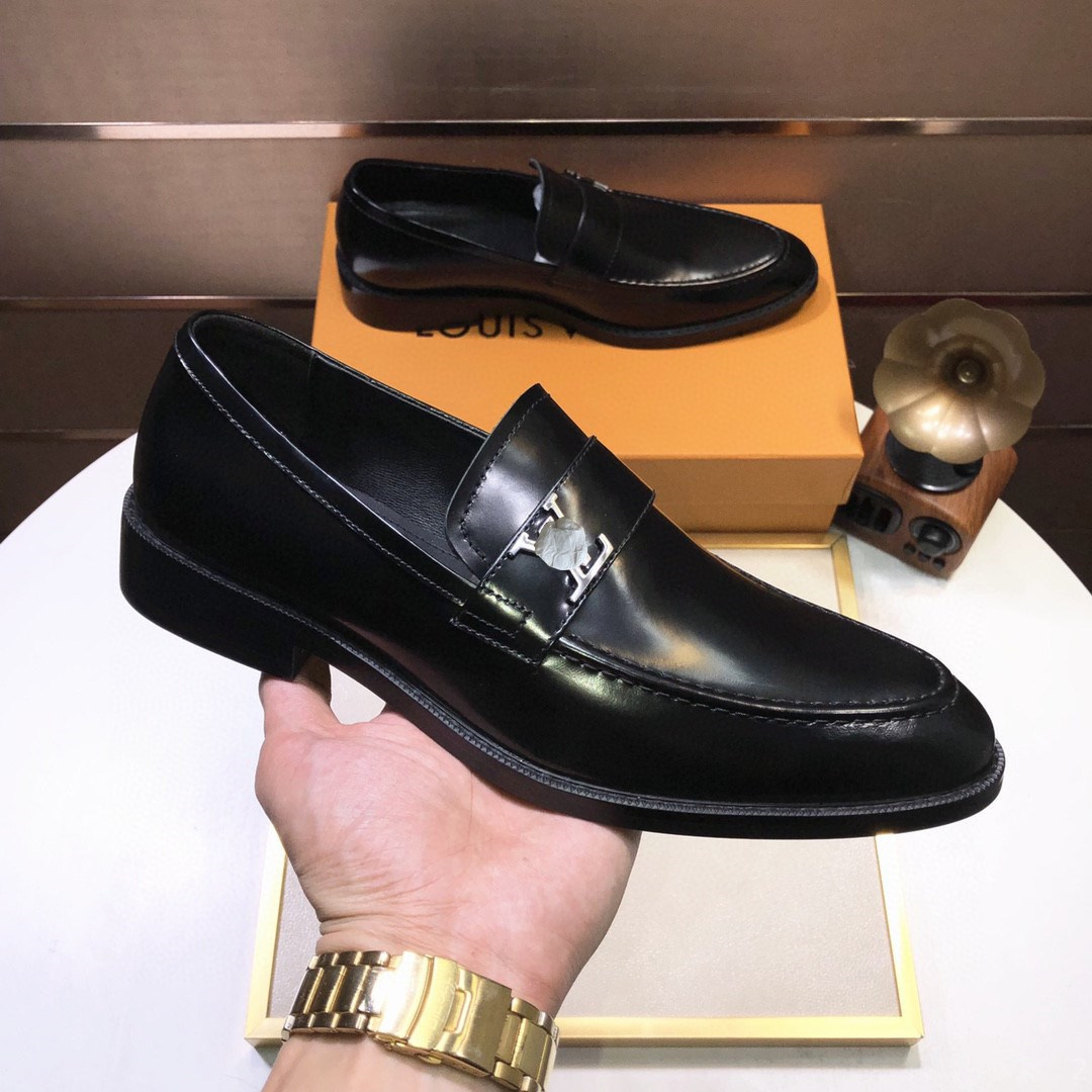 

L5/30Model 2023 Luxury Brand Retro Men Dress Shoes Brogue Party Leather Formal Shoes Wedding Shoes Men Flats Male Oxfords Slip on Loafe Size 38-45, #26