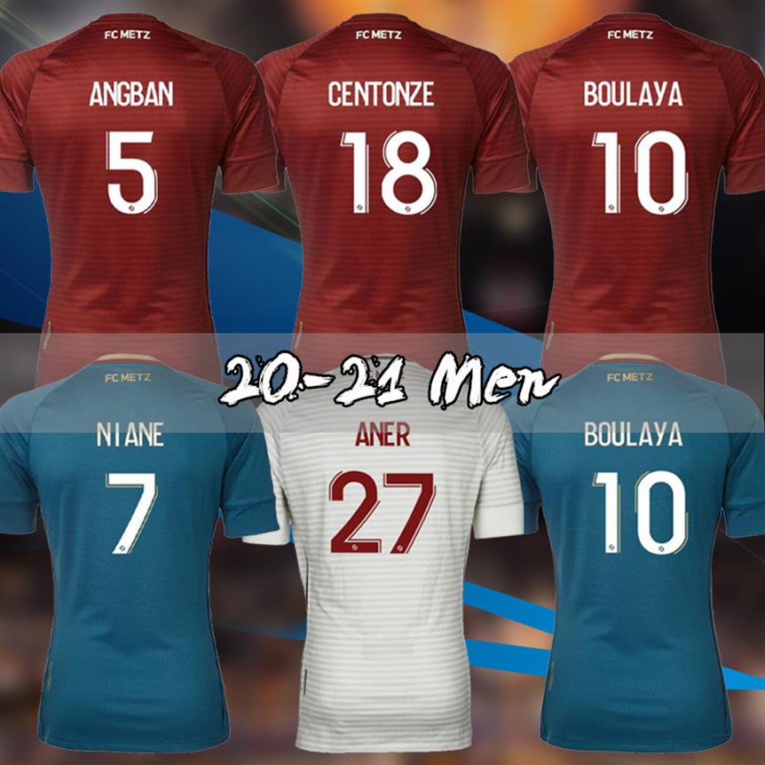 

maillot de foot 20 21 FC METZ SOCCER JERSEYS BOULAYA DIALLO CENTONZE BRONN VAGNER NIANE FOFANA HOME away 3rd FOOTBALL SHIRT291n