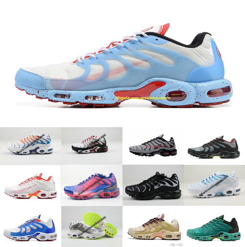 

New Air Original Plus Tn Shoes Designer Fashion Men Breathable Quality Heighten Mesh Chaussures Requin Black Sports Trainers Shoe, 28#
