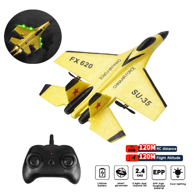 

Electric/RC Aircraft RC Foam Aircraft SU-35 Plane 2.4G Radio Control Glider Remote Control Fighter Plane Glider Airplane Foam Boys Toys for Children 230324, Rx620 blue