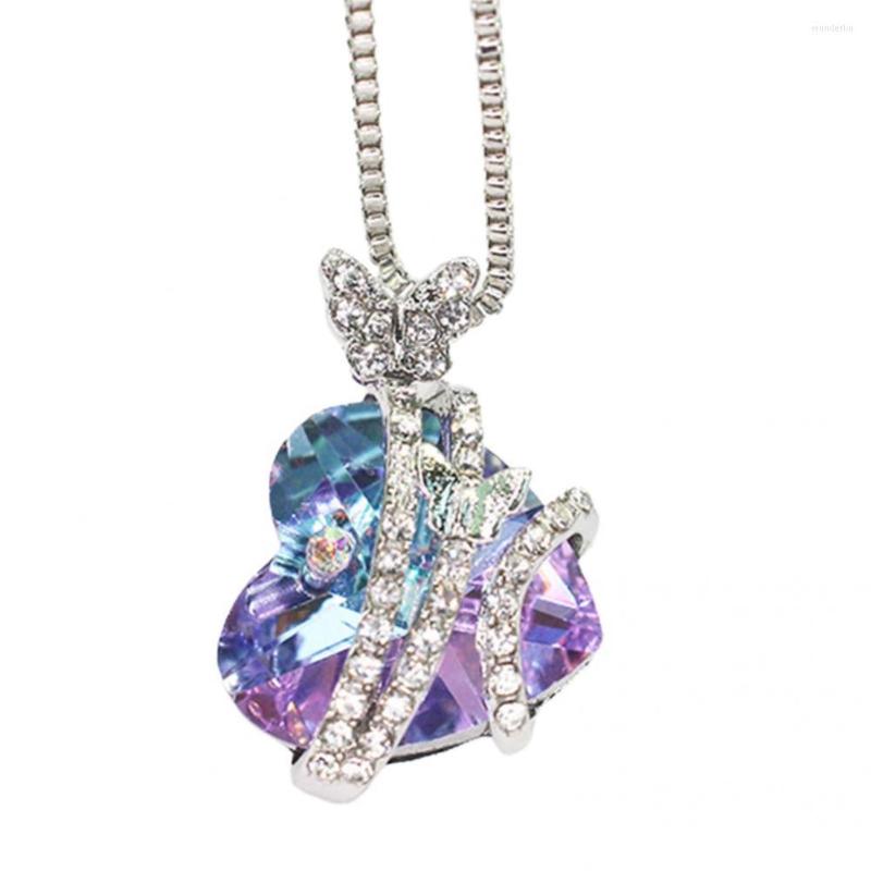 

Pendant Necklaces Sweet Attractive Electroplating Delicate Necklace Female Women Shiny For Wedding