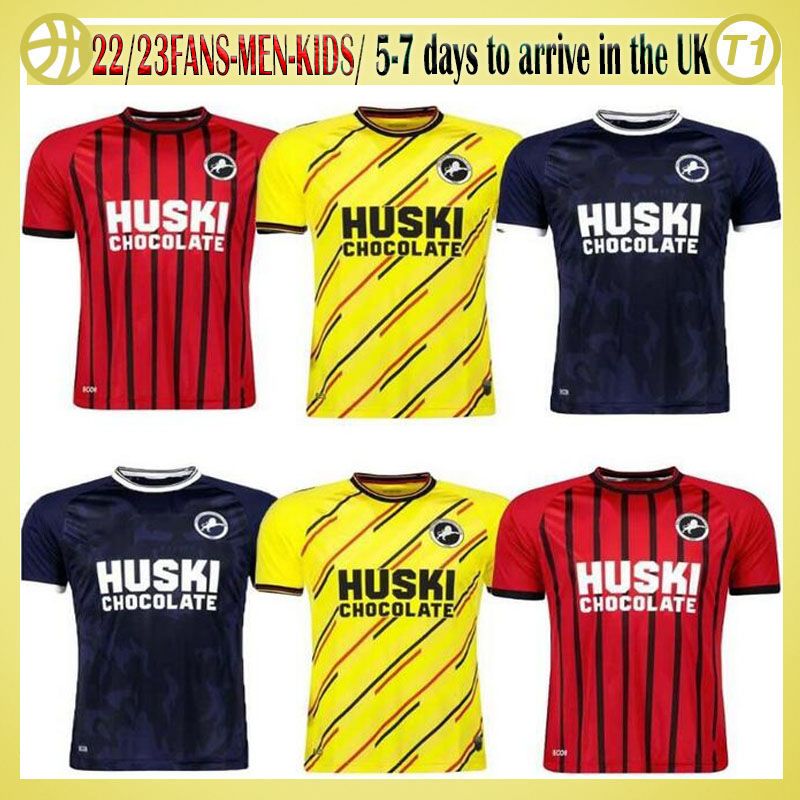 

22 23 millwall soccer jerseys the lions london football shirt 2022 2023 lee gregory ryan tunnicliffe tom elliott aiden obrien george saville, Home