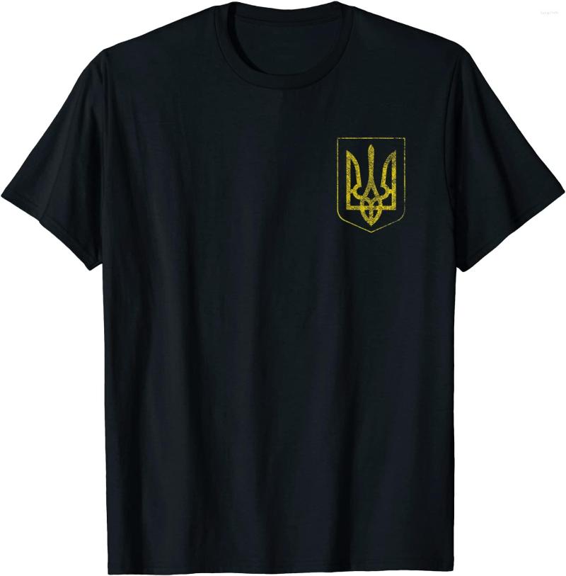 

Men' T Shirts Ukraine Pride Ukrainian Flag Coat Of Arms Men T-Shirt Short Sleeve Casual Cotton O-Neck Mens Clothing, Black