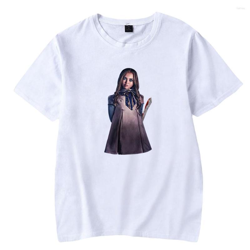 

Men's T Shirts WAWNI M3GAN Shirt Men Womens Short Sleeve Tops Harajuku Pullover Cosplay Tees TV Series Clothes Fashion, White