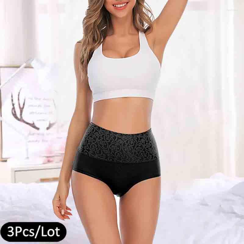 

Women's Panties 3Pcs Women High Waist Underwear Cotton Plus Size Sexy Lingerie For Seamless Brief Female Recovery Underpants Girls, Any color 3 pcs