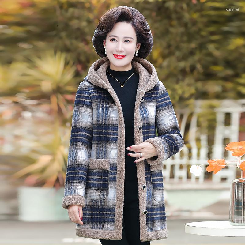 

Women's Trench Coats Oversized Winter Women Coat Work Clothes Hooded Cotton Clothing For Womens Outwear Female Single-Breasted, Blue