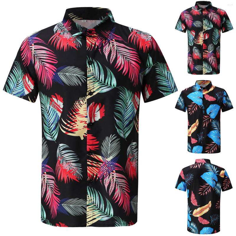 

Men's T Shirts Printed Sleeve Casual Top Short Men's Blouse Beach Clothes Street Wear Tops For Spring Autumn Ethnic, Red