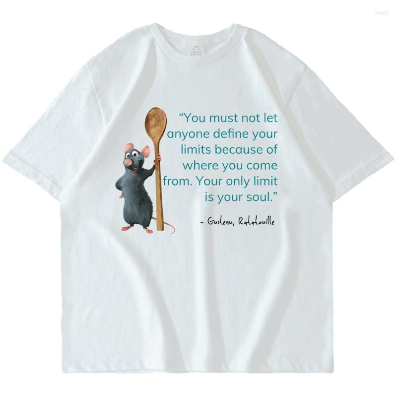 

Men's T Shirts Funny Mouse Tshirt Men Women Summer Soft Cotton Shirt Ratatouille Graphic Print Tee Cartoon Harajuku Tshirts Unisex Tops, Red