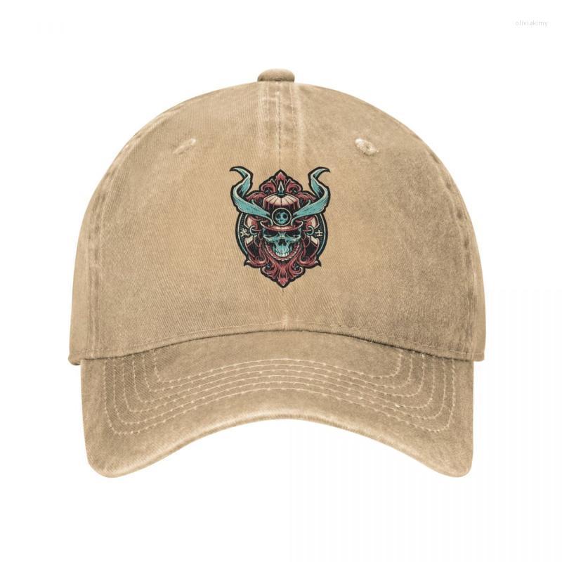 

Berets Samurai Skull Baseball Cap Cowboy Hat Peaked Bebop Hats Men And Women HatsBerets Oliv22, Black