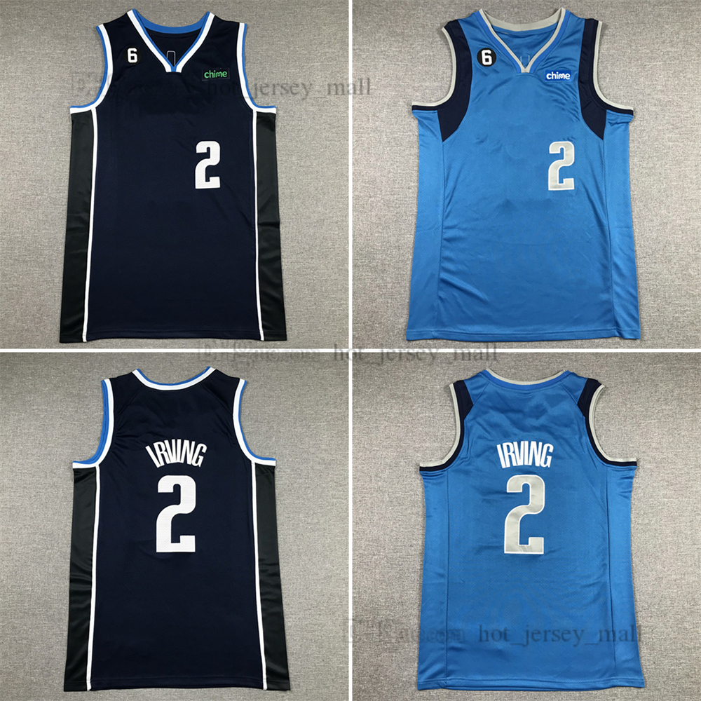 

6 Patch 2023 New Basketball Jerseys Kyrie 2 Irving Name Number Away High Quality Breathable Sport Sale High Quality Printed Jersey, Separate jerseys. tell me on order