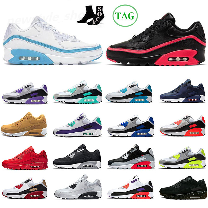 

90 running shoes Triple Black White Infrared Hyper Grape Light Smoke Grey White Gum Grey USA Obsidian Be True The Future Grape Trainers Sneakers With Box 36-45 TK06, #33