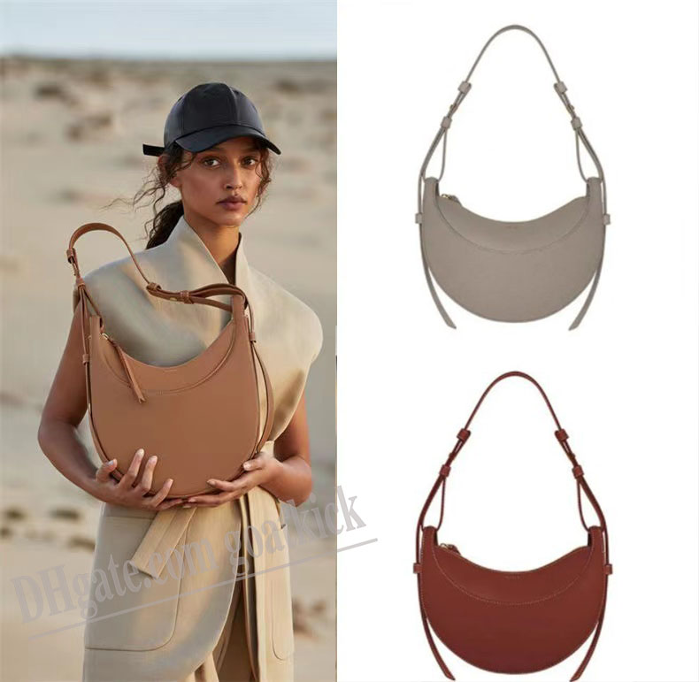 

No 10 Womens Shoulder Bags Numero dix Number Ten Half Moon large Designer handbags Leather fashion bag Polene Crossbody purse NEW Polene Numero Dix Half-Moon bag