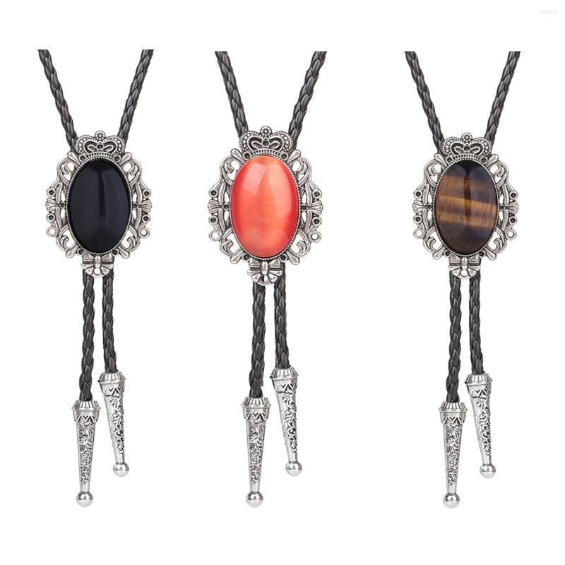 

Pendant Necklaces Crown Bolo Tie Necktie American Necklace For Birthday Men/Women