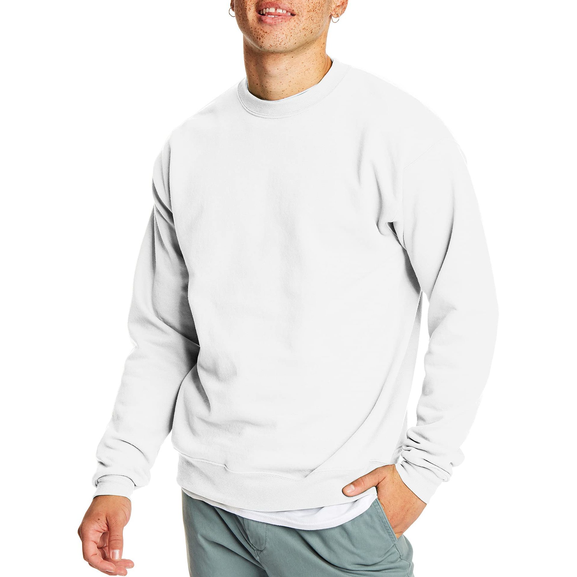 

Sport fashion pullover hoodie sweater Men' Hoodies Sweatershirts Hanes Men' Sweatshirt EcoSmart Fleece Crewneck Sweatshirt Cotton-Blend Fleece recycled lpm, No6