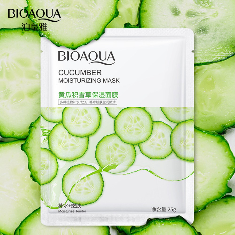 

BIOAQUA Fruit Plant Facial Mask Skin Care Moisturize Cucumber Blueberry Aloe Vera Seaweed Sheet Facial Mask