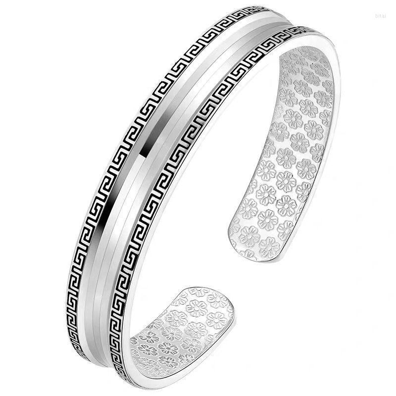 

Bangle Handmade Free Size The Great Wall Lines With Plum Blossom