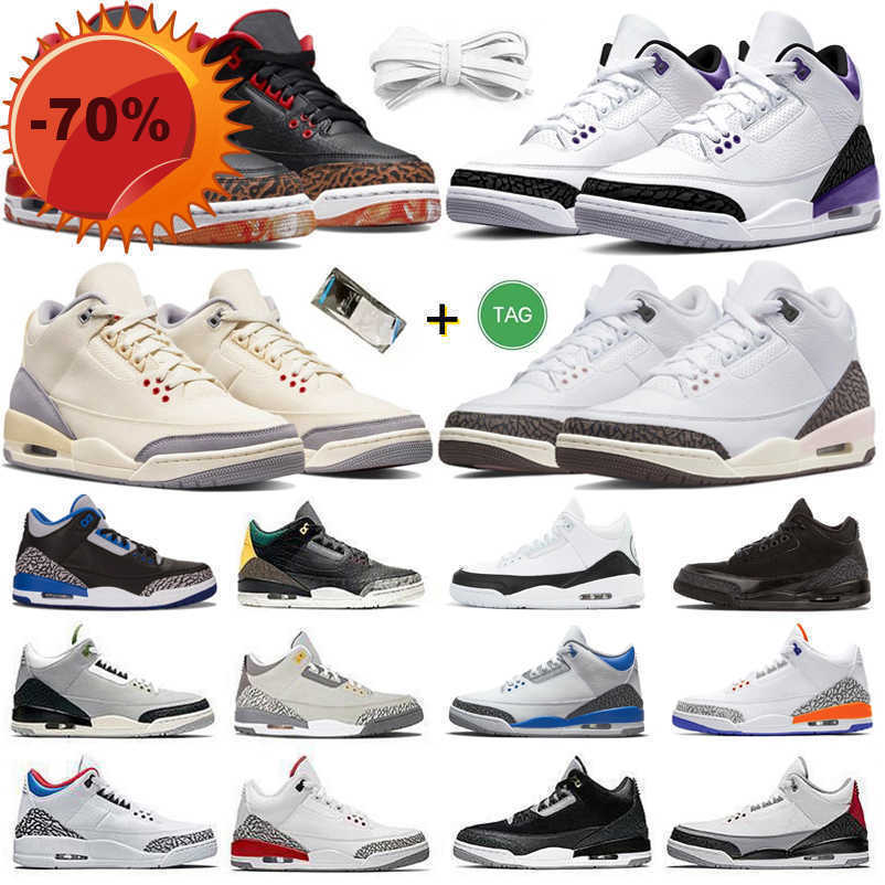 

Boots NEW Jumpman 3 3s Og Mens Basketball Shoes Sneaker Dark Iris Cardinal Red Kumquat Neapolitan Muslin Desert Elephant Rust Pink Black Cat Men, Color#22