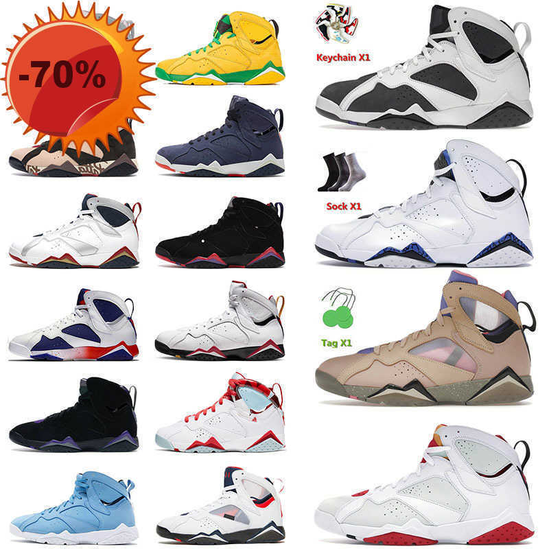 

Boots NEW Men Basketball Shoes 7 7s VII Patta Sapphire Flint Pantone Hare OG Sneakers Oregon Ducks French Blue Black Green Ray Allen PE Sports, A43 psgs 36-47