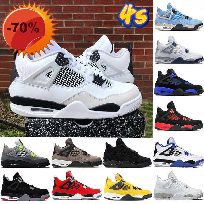 

Boots Outdoors 2023 mens jumpman 4 4s retro basketball shoes Military Black midnight navy university blue red thunder white oreo Taupe, 11 taupe haze