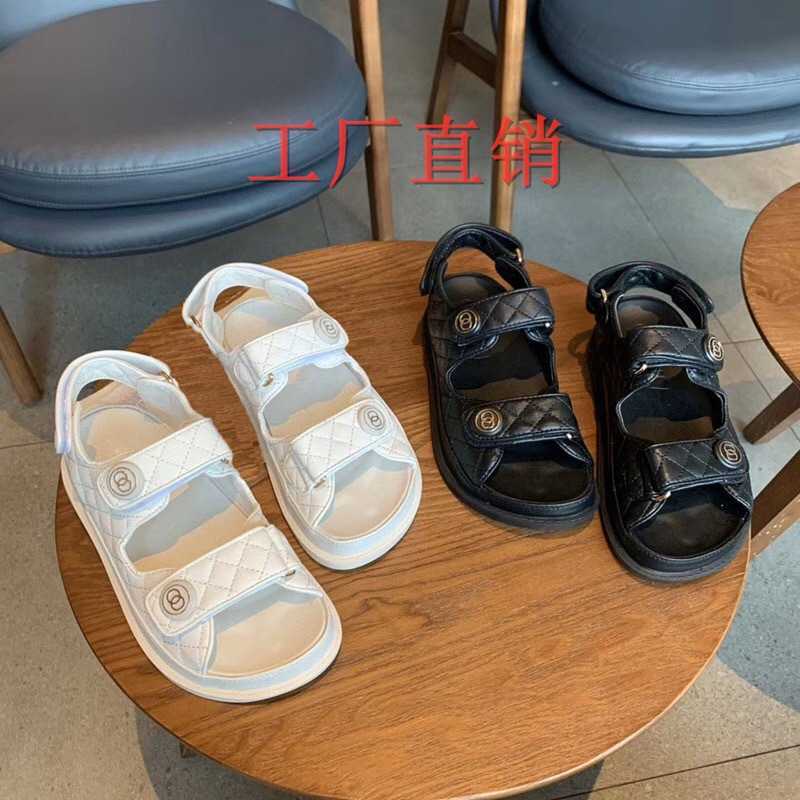 

Designer Shoes High version small fragrant sandals for women in 2023 new summer word thick bottom versatile Rome net red woman, Black