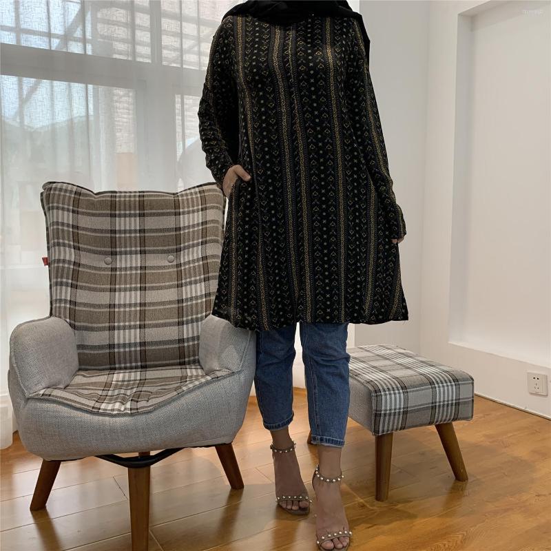 

Ethnic Clothing 7XL Print Muslim Clothes Women Abaya Long Sleeve Jilbab Khimar Tunic Loose Islamic Musulman Tops Hijab Abayas