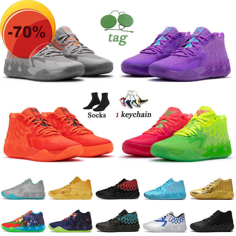 

TOP Slippers Boots MBS LeMelo Ball MB.01 Basketball Shoes Rock Ridge Red Blast Queen City Buzz Rick and Morty Trainers, B21 galaxy 40-46