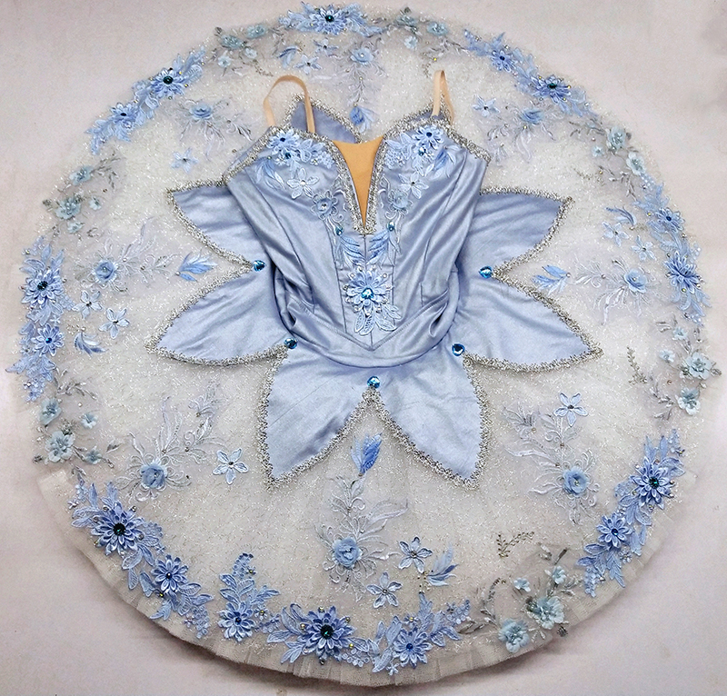 

Stage wear blue bird ballet costume Competition Professional Pancake Tutu ballet Dress Serrated 11 layers for Adult sleeping beauty JN0328