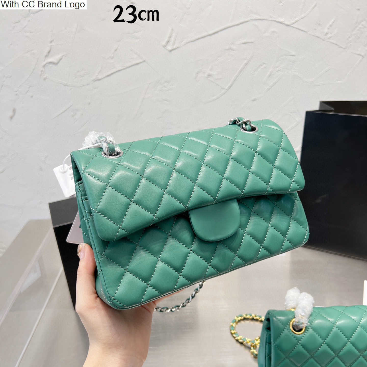 

CC Brand Cross Body Designer Lambskin Classic Quilted Bags Gold/Silver Hardware Matelasse Chain Shoulders Purses Womens Outdoor Daily Large Capacity Crossbody H, Box