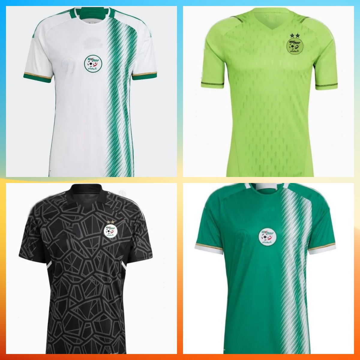 

22 23 Algeria Player Version MAHREZ soccer jerseys Newest Fans maillot algerie 2022 ATAL FEGHOULI SLIMANI BRAHIMI Home away BENNACER kids Football kit, 02
