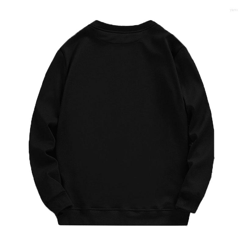 

Men' Hoodies 2023 Spring Autumn Fashion Male Large Size Cotton Coat Men Brand Hip Hop Sweatshirts Solid, Black