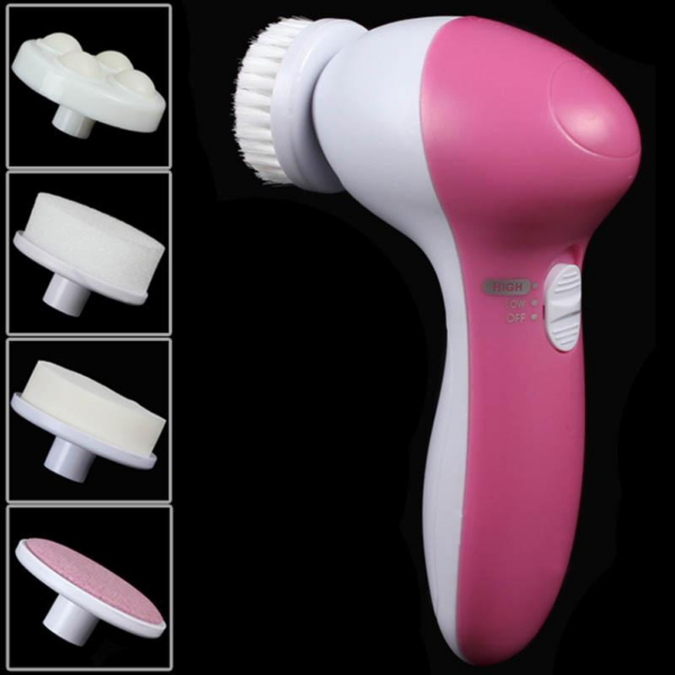 

5 in 1 facial massager electric Wash Face Pore Cleaner Body Cleansing Massage Skin Beauty Massager Brush women clean brushes166