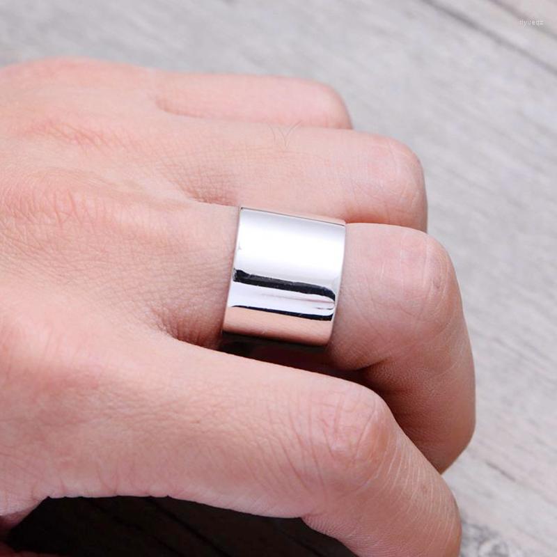 

Wedding Rings Simple Style Real Silver Color Smooth For Women Gifts Jewelry Large Antique Finger Anelli