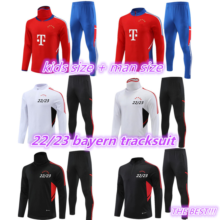 

22 23 BaYerN Long sleeve adult tracksuit kids jacket survetement 2022 2023 sane LEWANDOWSKI GNABRY MULLER KIMMICH football jackets soccer bayern training suit