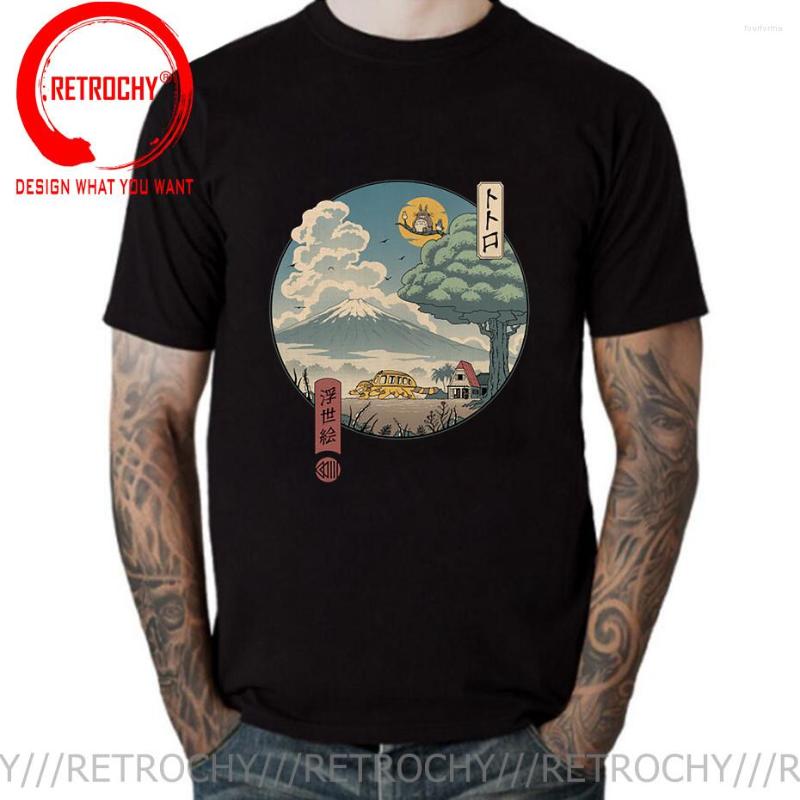 

Men's T Shirts Anime My Neighbor Totoro T-Shirts Japanese Harajuku Streetwear Men Women Fashion Print Cotton Shirt Tees Tops Male Tshirt, Orange