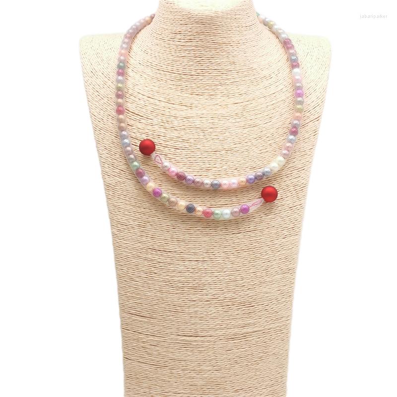 

Chains Charms Bead Pearls Necklace For Women Boho Adjustable Collarbone Chain Elegant Pendant Bridesmaid Gift Mesh Choker