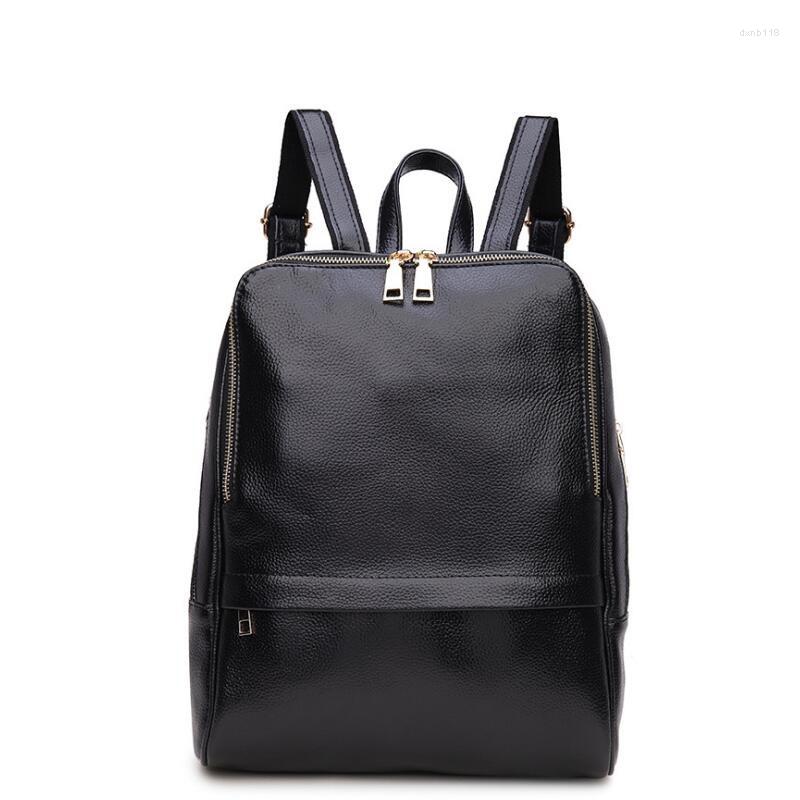 

School Bags Genuine Leather Cow Skin Large Capactiy Women Backpack Bag, Gsa