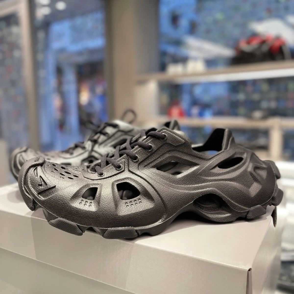 

MEN'S sandals HD Lace-Up Trainers in black white rubber slippers Sporty BB shoes