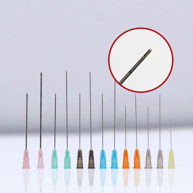 

Microcatheter Injection Nano Needle 18G 21G 22G 23G 25G 27G 30G Nutrition Facial Filling Anti-wrinkle Sterile Blunt Needle 50PCS