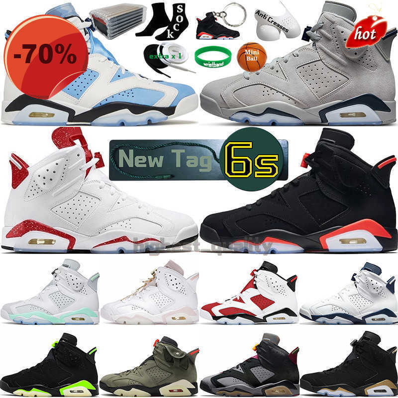 

Slippers Mens AMG Basketball Shoes 6 6s UNC Home Infrared Georgetown Bordeaux Red Oreo Carmine Midnight Navy Black Cat Olive Mint Foam Yellow Men, Color 9